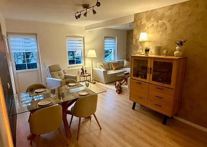 Kathy - Moderne, Stilvolle Mit Balkon, Sauna Und Kostenlosem Parkplatz Im Schoenen Elbsandsteingebirge 아파트 바트샨다우