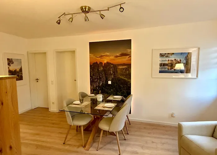 Kathy - Moderne, Stilvolle Mit Balkon, Sauna Und Kostenlosem Parkplatz Im Schoenen Elbsandsteingebirge *